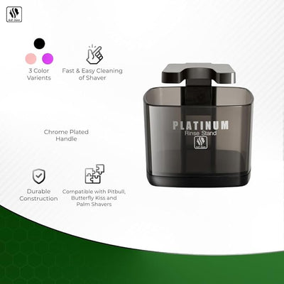 Platinum Rinse Stand for Pitbull Men’s Electric Shavers