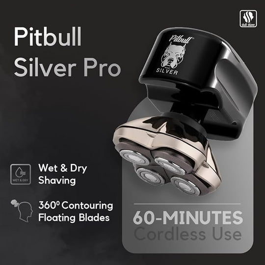 Pitbull Shaver Silver Pro スカルシェーバー Skull Shaver Silver PRO Head and Face Shaver – Skull Shaver ME