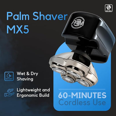 Skull Shaver - Palm MX5 Head and face Shaver - Smooth Shave