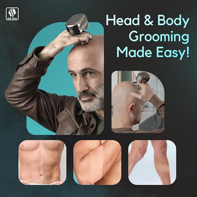 Skull Shaver Platinum PRO Head and Face Shaver with Bonus CR-3 Blade