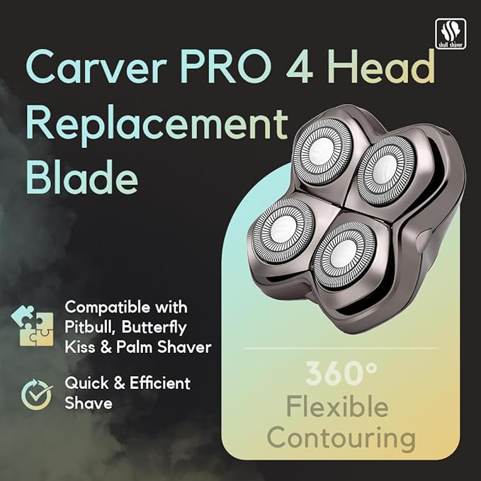 Carver PRO 4 Replacement Blade for Pitbull, Palm, and Butterfly Shavers