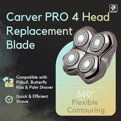 Carver PRO 4 Replacement Blade for Pitbull, Palm, and Butterfly Shavers
