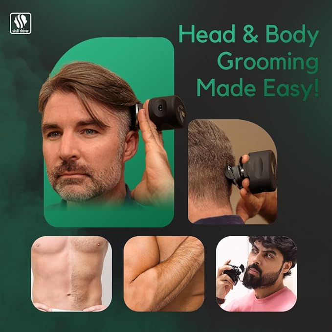 Skull Shaver Beast Clipper PRO Men's Cordless Electric Hair Clipper for Head, Beard and Mustache