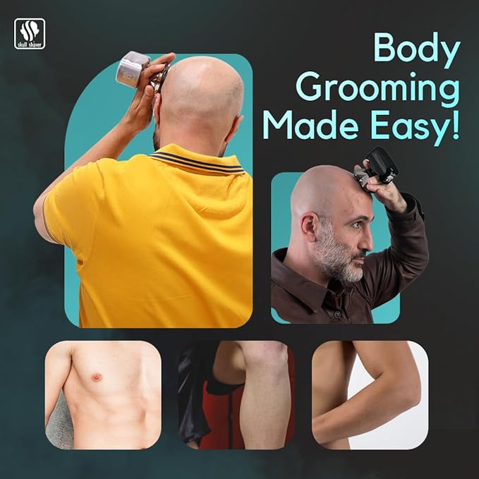 Skull Shaver Platinum PRO Head and Face Shaver - UK Plug