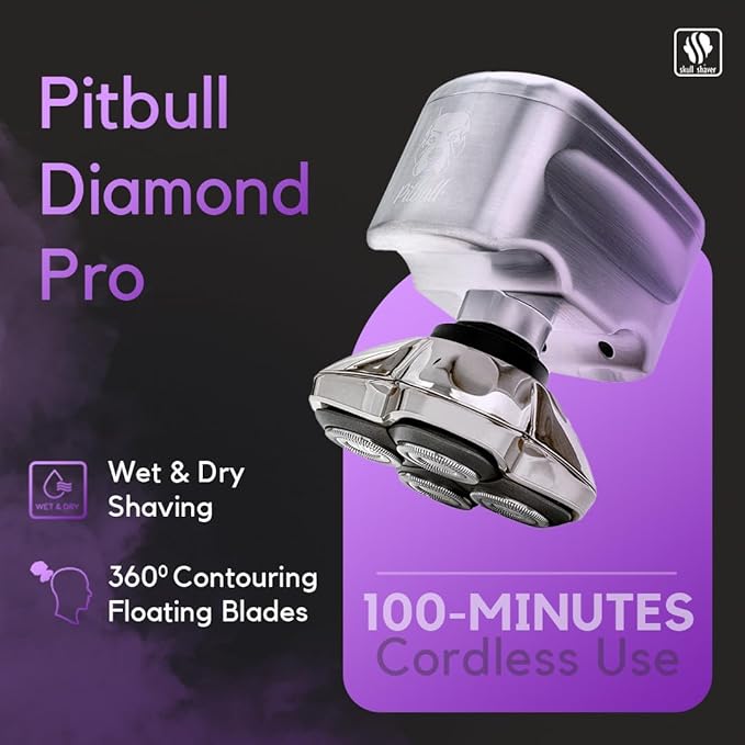 Skull Shaver Pitbull Diamond PRO Head and Face Shaver