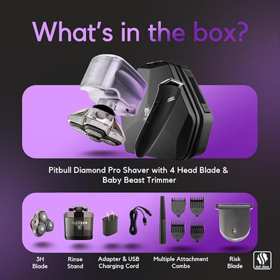 Skull Shaver Pitbull Diamond PRO Head and Face Shaver