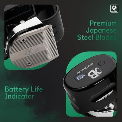 Skull Shaver Beast Clipper PRO Men's Cordless Electric Hair Clipper for Head, Beard and Mustache