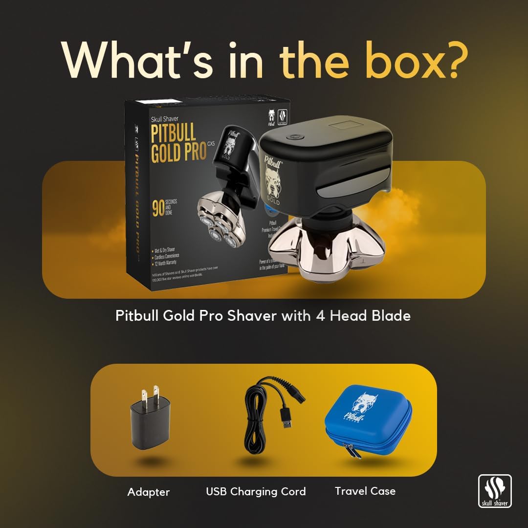 Skull Shaver - Pitbull Gold PRO GX5 Head and face Shaver – Skull