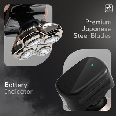 Skull Shaver - Pitbull Silver PRO SX5 Head and face Shaver
